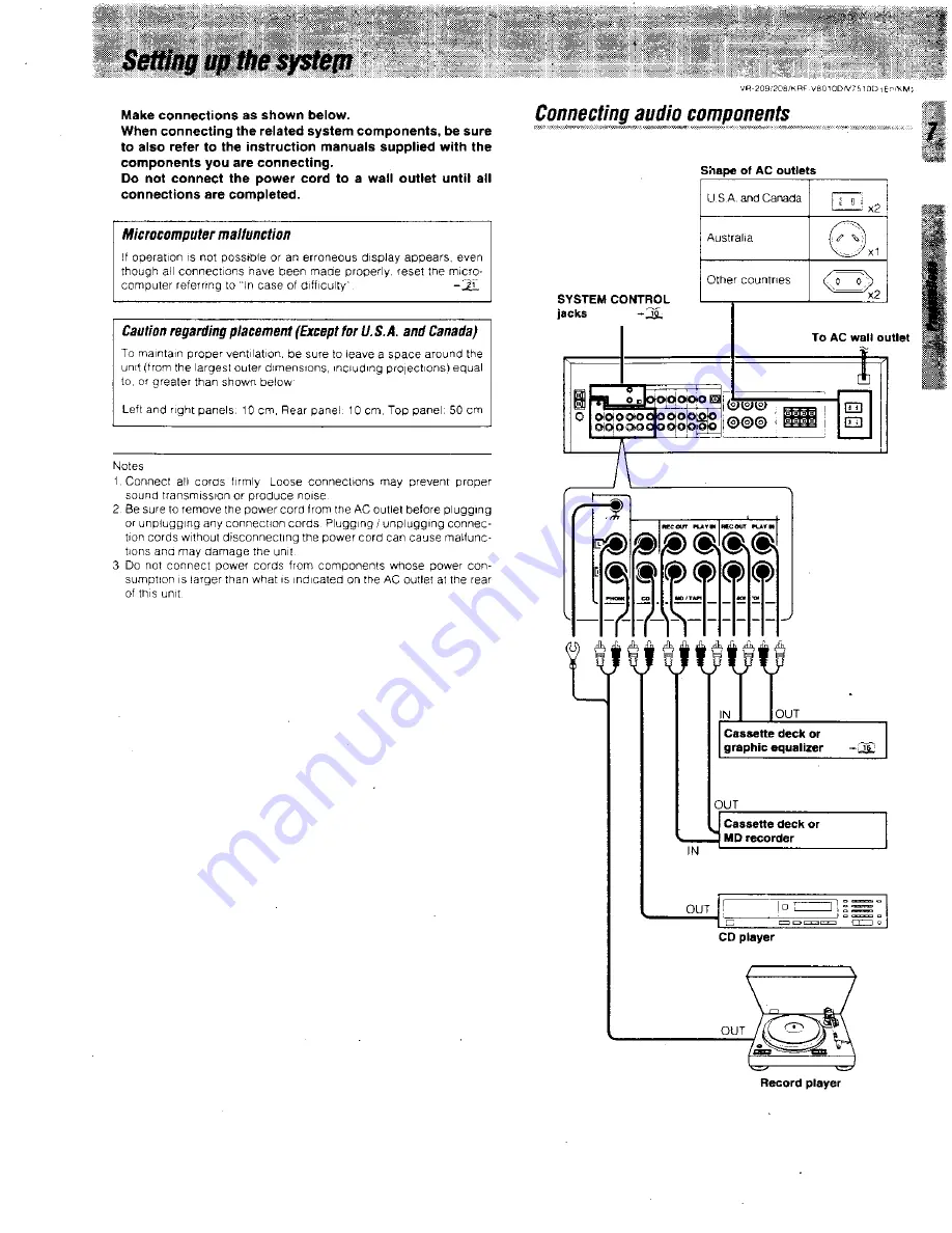 Kenwood VR-209 Скачать руководство пользователя страница 7