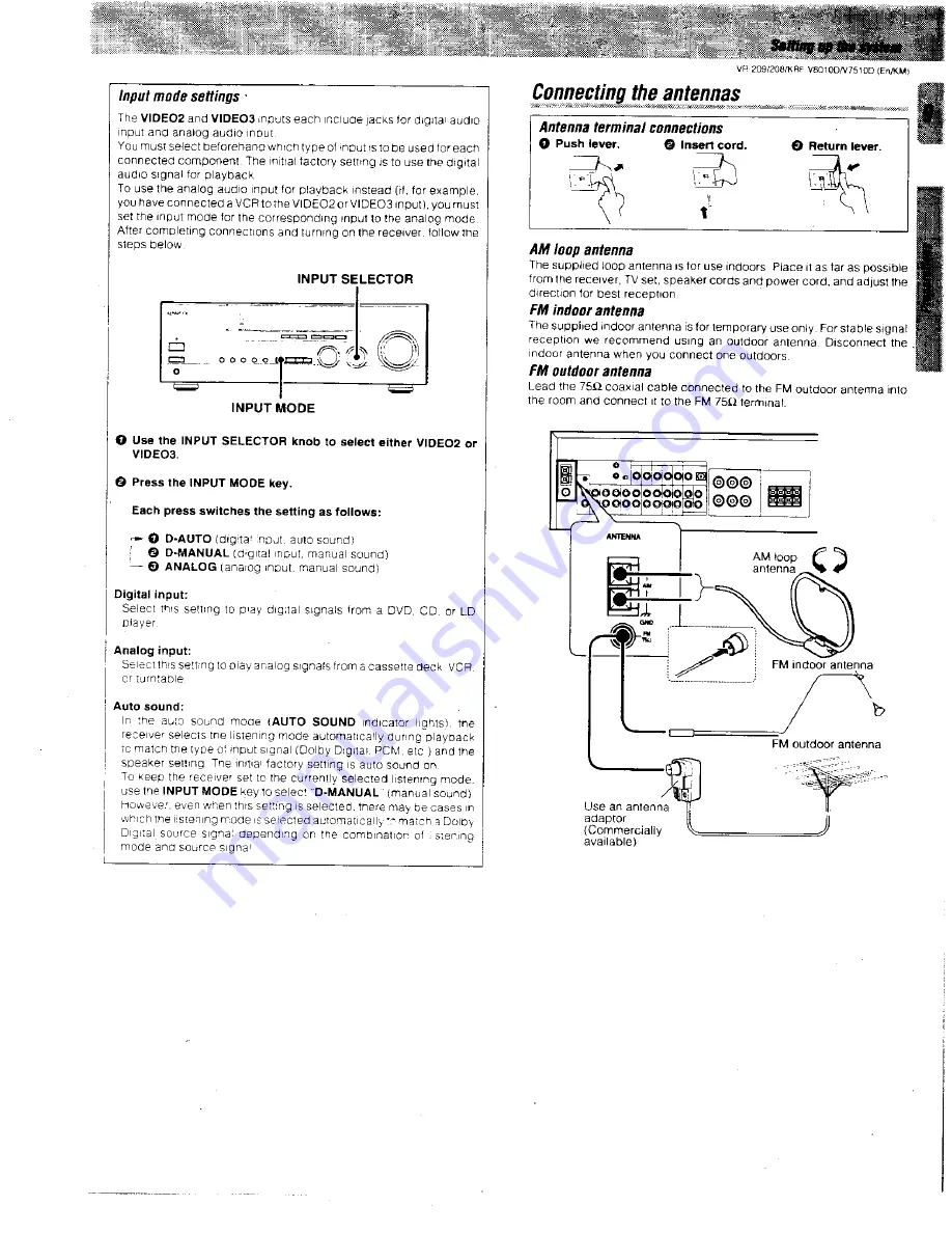 Kenwood VR-209 Instruction Manual Download Page 9