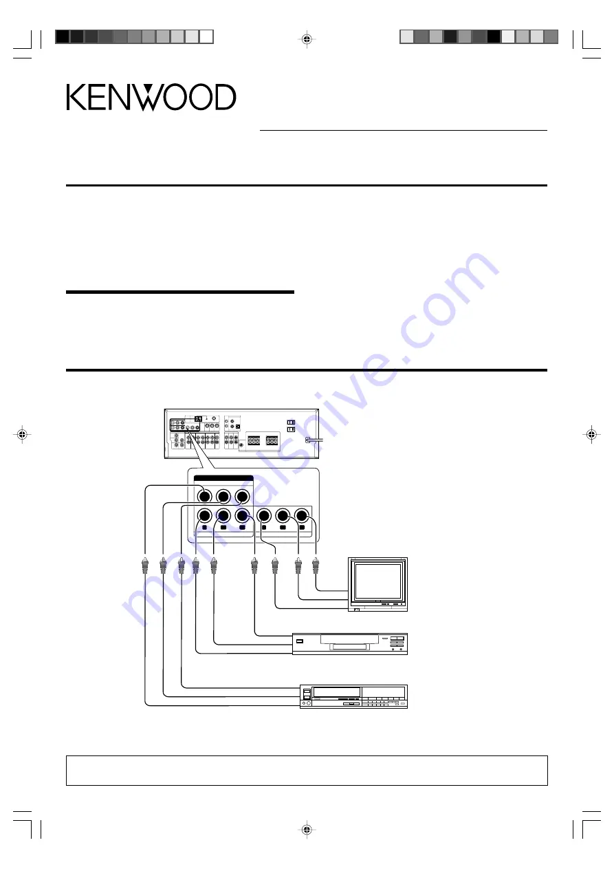 Kenwood VR-707A Скачать руководство пользователя страница 1