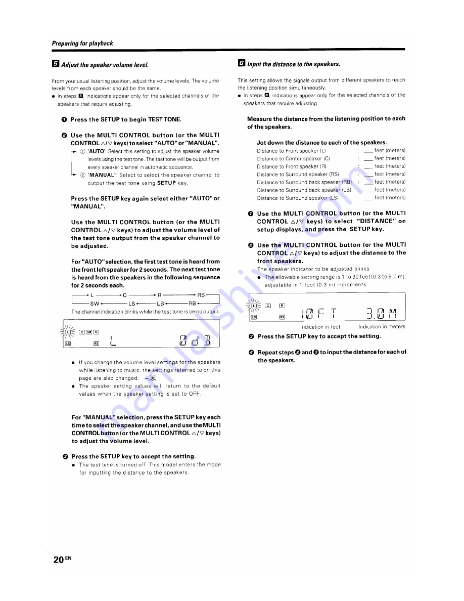 Kenwood VRS-6100 Instruction Manual Download Page 20