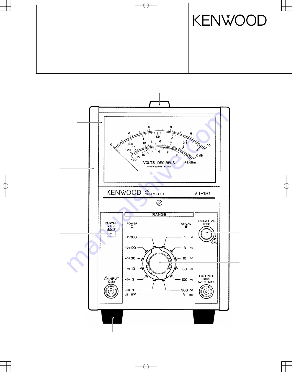 Kenwood VT-181 Скачать руководство пользователя страница 1