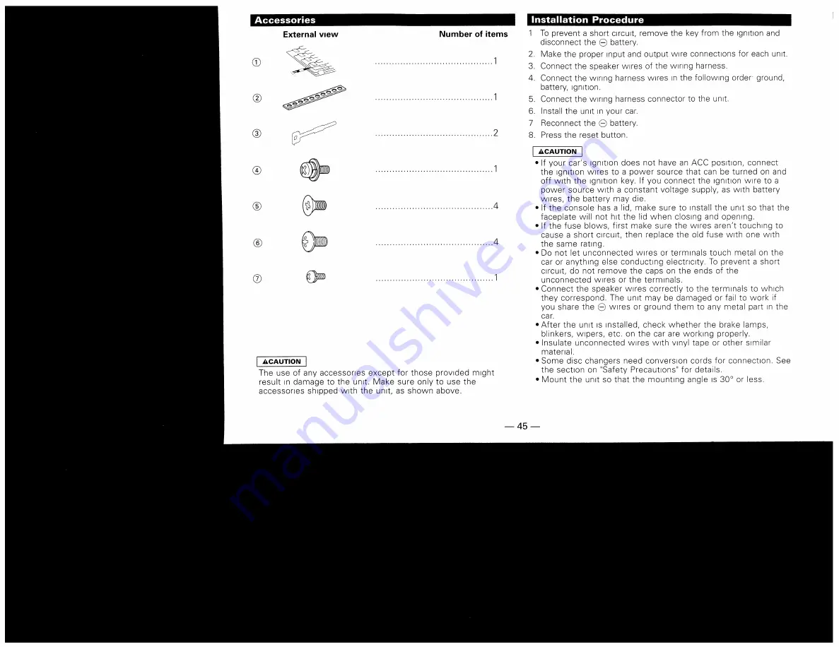 Kenwood Z727 Instruction Manual Download Page 45