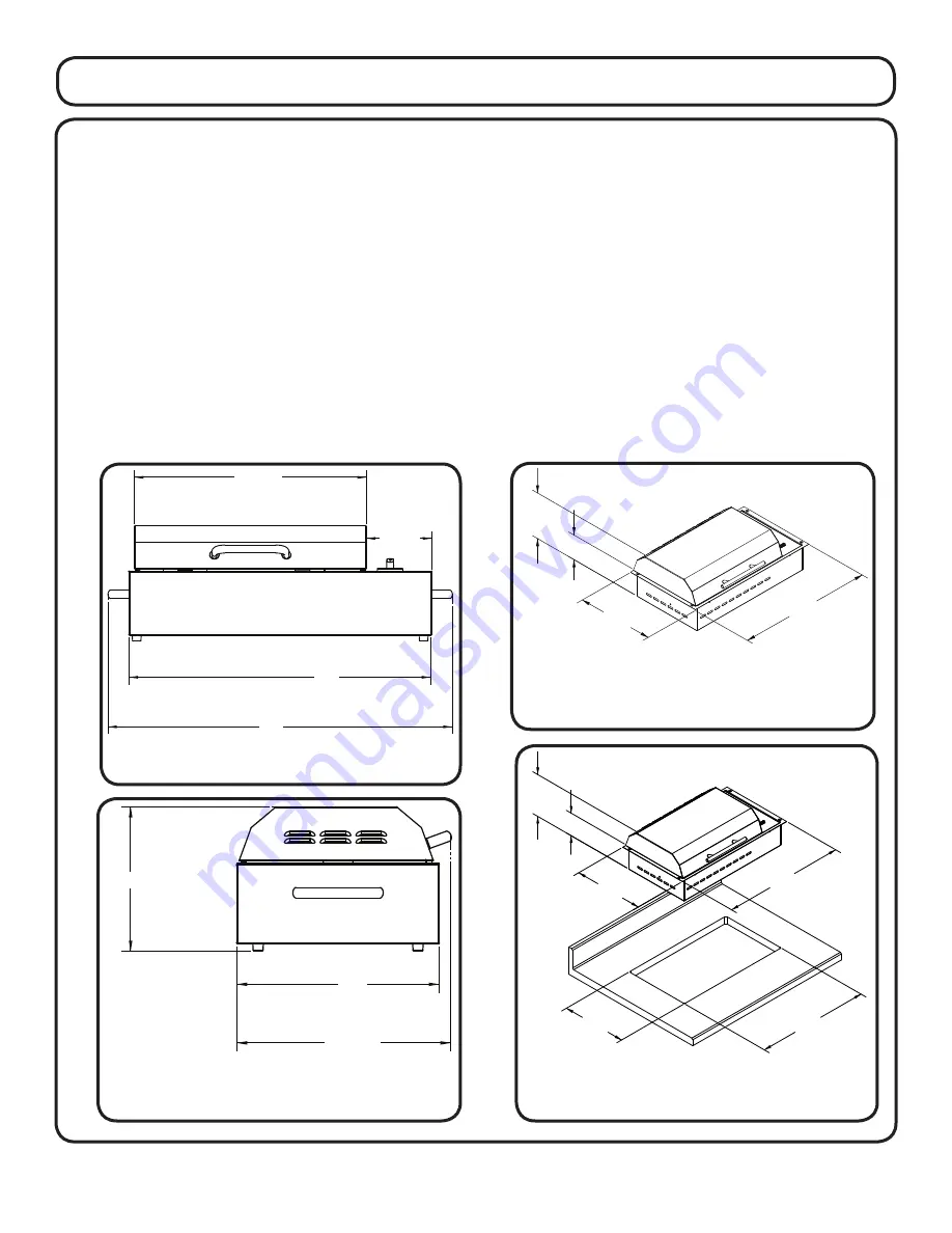 Kenyon International City Grill Use & Care Manual - Installation Manual Download Page 8