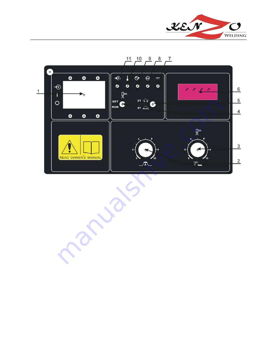 Kenzo PLASMA 100 Operating Manual Download Page 16