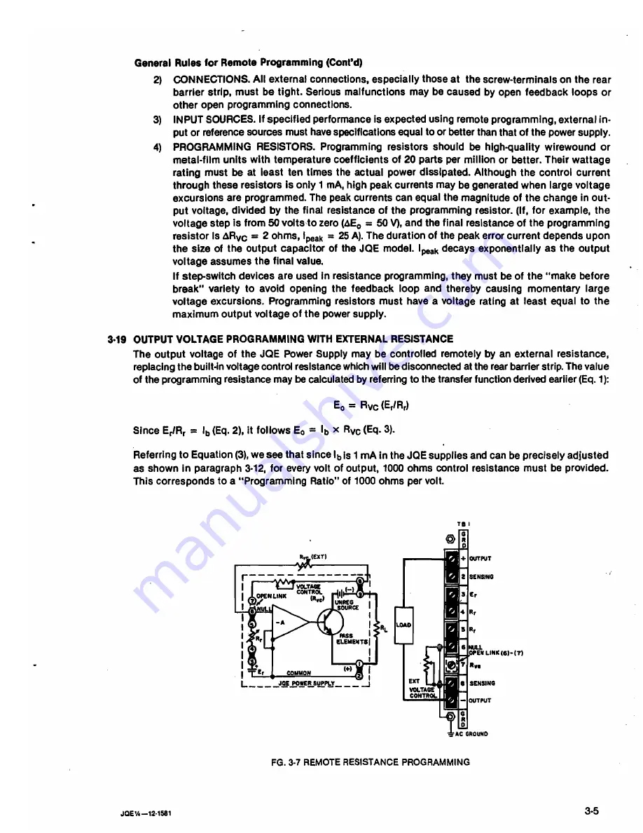 KEPCO JQE 100-1 Скачать руководство пользователя страница 27