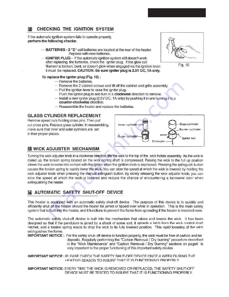 Kerona WKH-100A Owner'S Manual Download Page 13