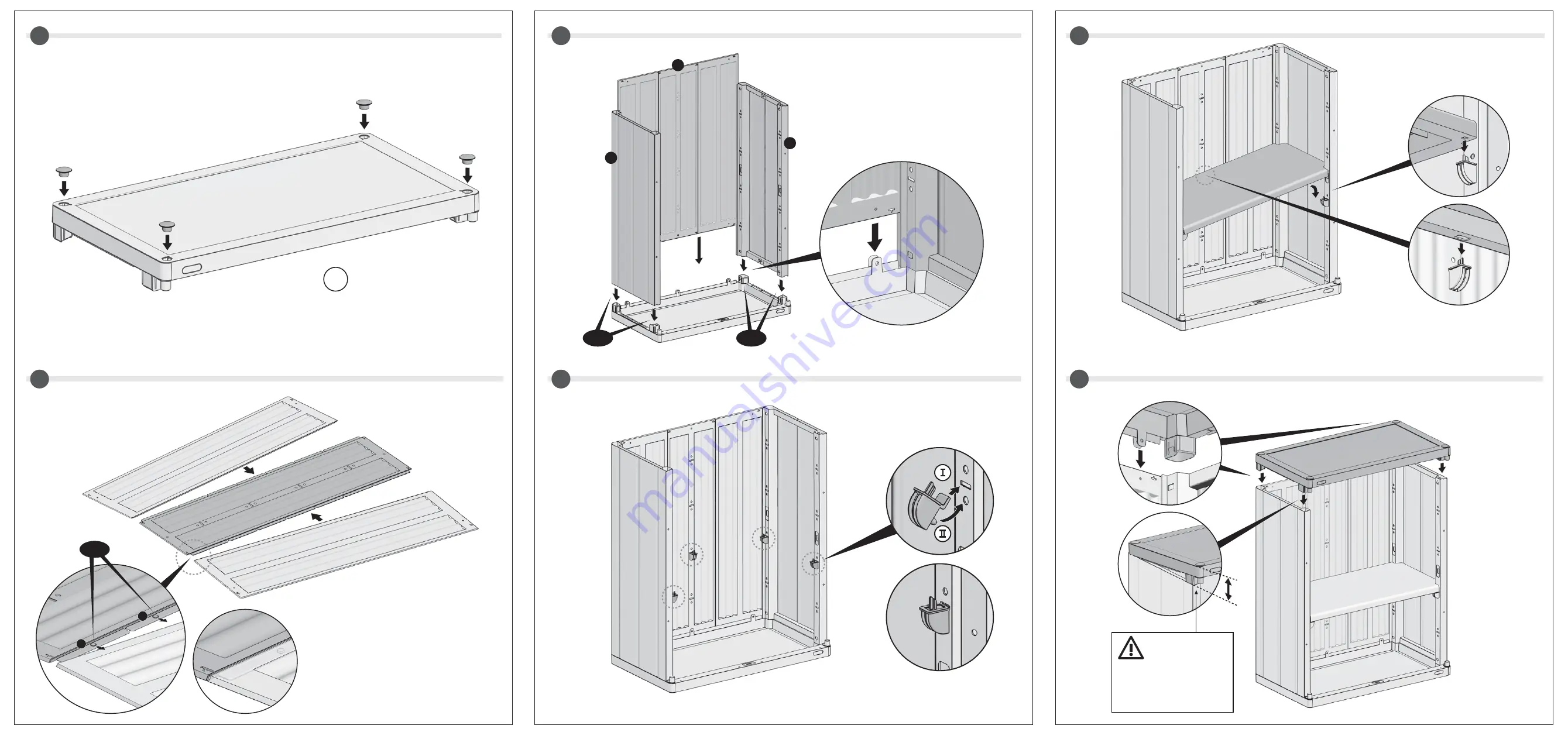 Keter SPACE WINNER Assembly Instructions Download Page 2