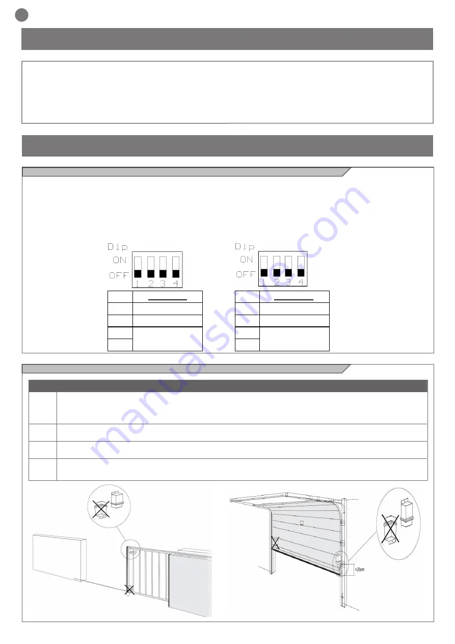 Key Automation 900COMRX Instructions And Warnings For Installation And Use Download Page 8