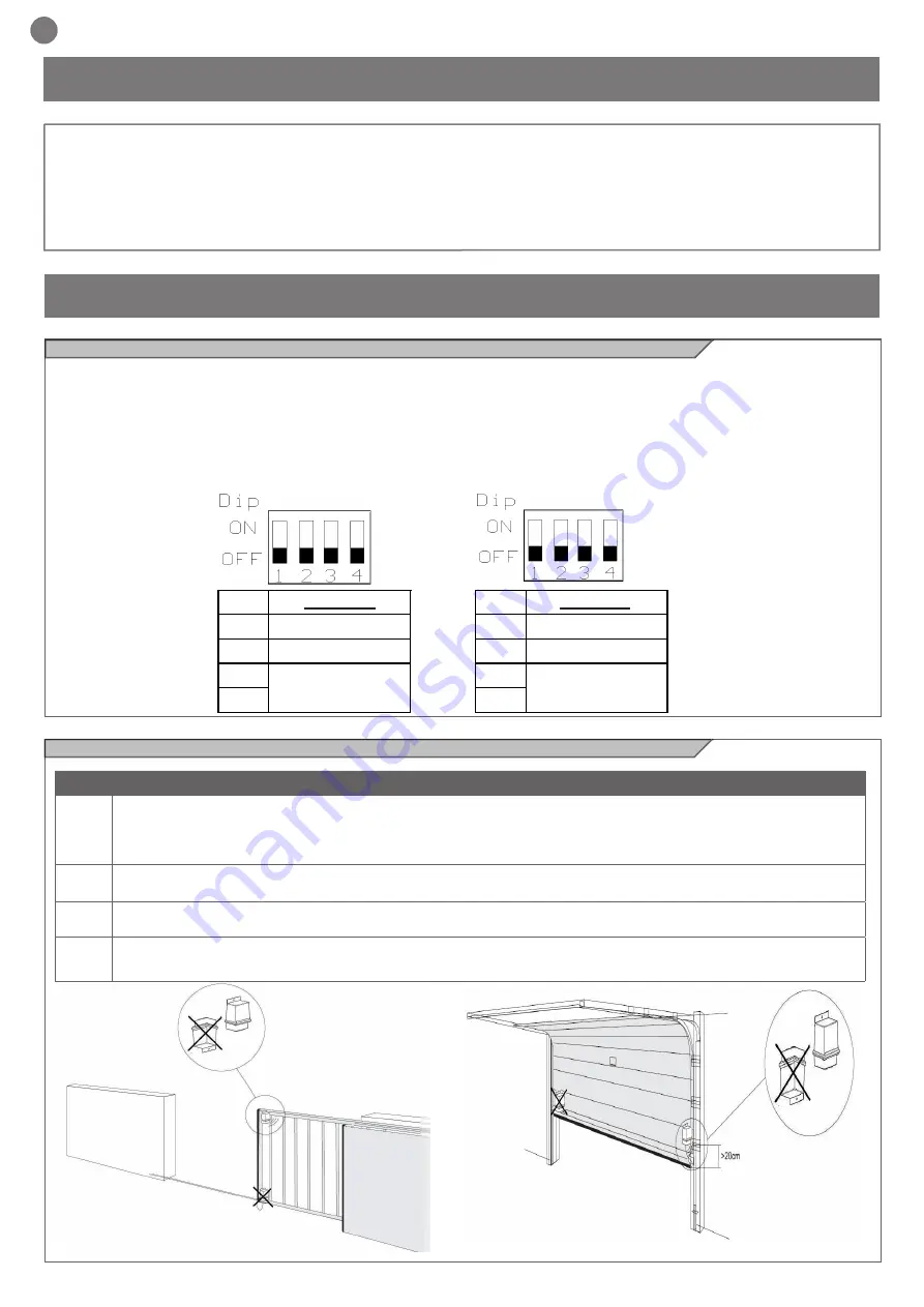 Key Automation 900COMRX Instructions And Warnings For Installation And Use Download Page 38