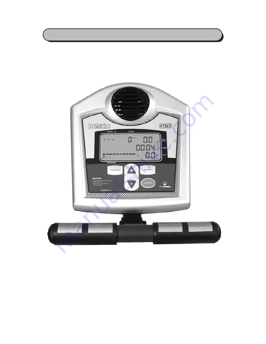 Keys Fitness HEALTHTRAINER HT840EL Скачать руководство пользователя страница 16