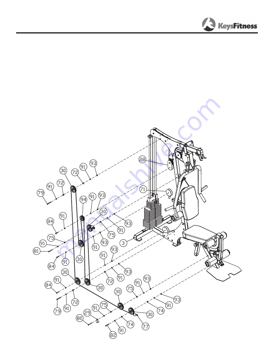 Keys Fitness KF-1860 Owner'S Manual Download Page 17