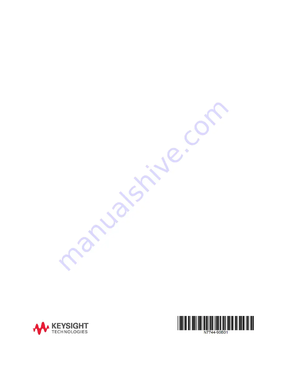 Keysight N7744A User Manual Download Page 105