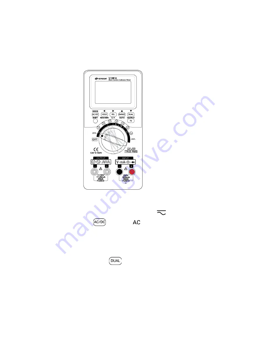 Keysight U1401B Скачать руководство пользователя страница 12