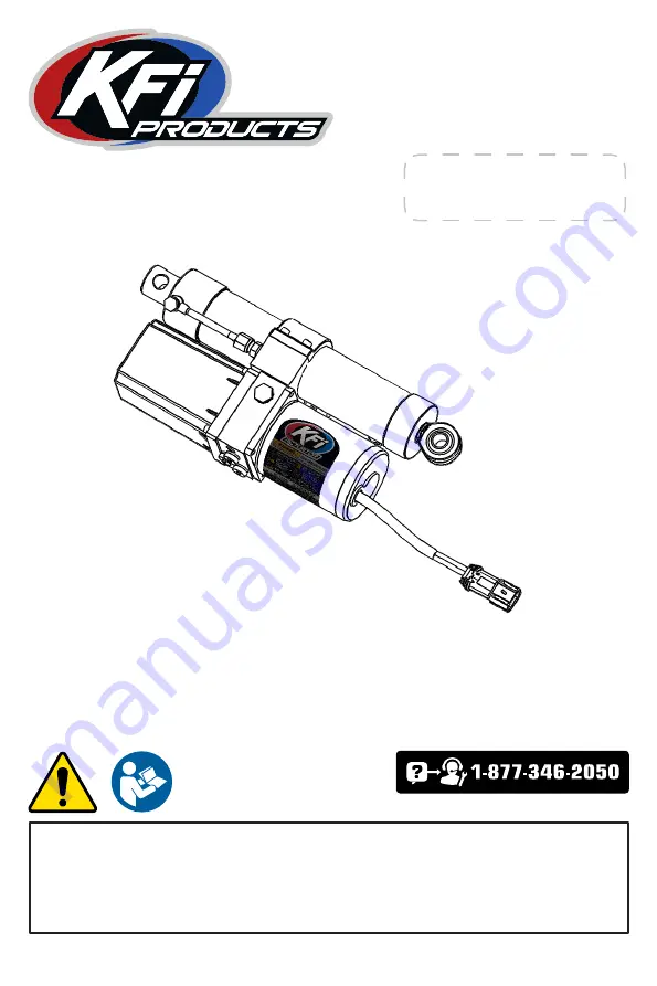 KFI ACT203 Operator'S Manual Download Page 1