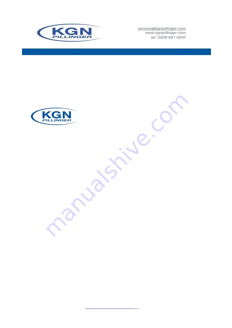 KGN pillinger SE200 Operating & Maintenance Download Page 16