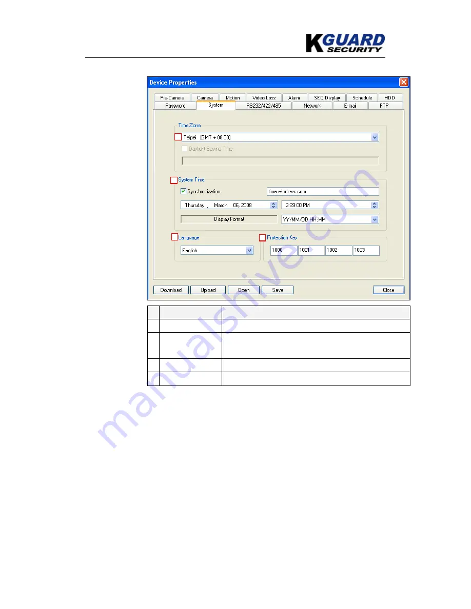 KGuard Security KG-SH330 User Manual Download Page 86