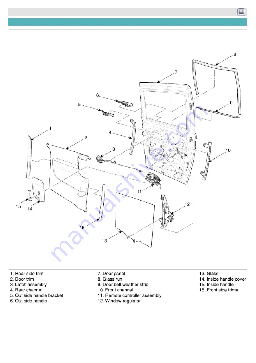 Kia Carnival 2007 Workshop Manual Download Page 1035