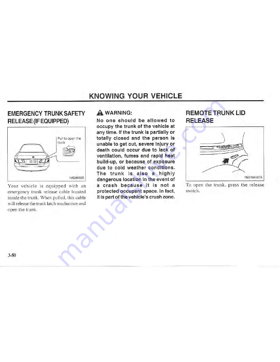 Kia Magentis 2002 Owner'S Manual Download Page 59