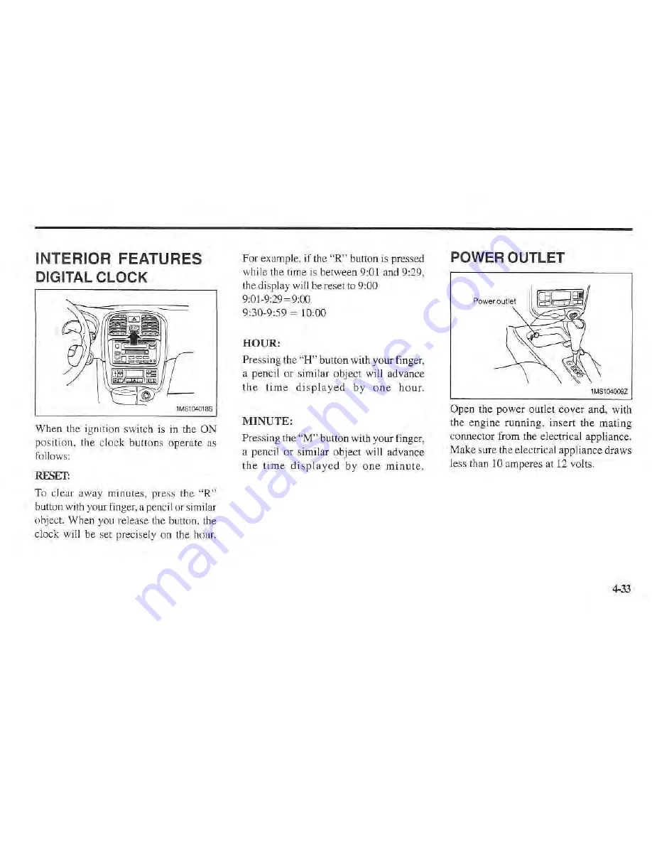 Kia Magentis 2002 Owner'S Manual Download Page 107