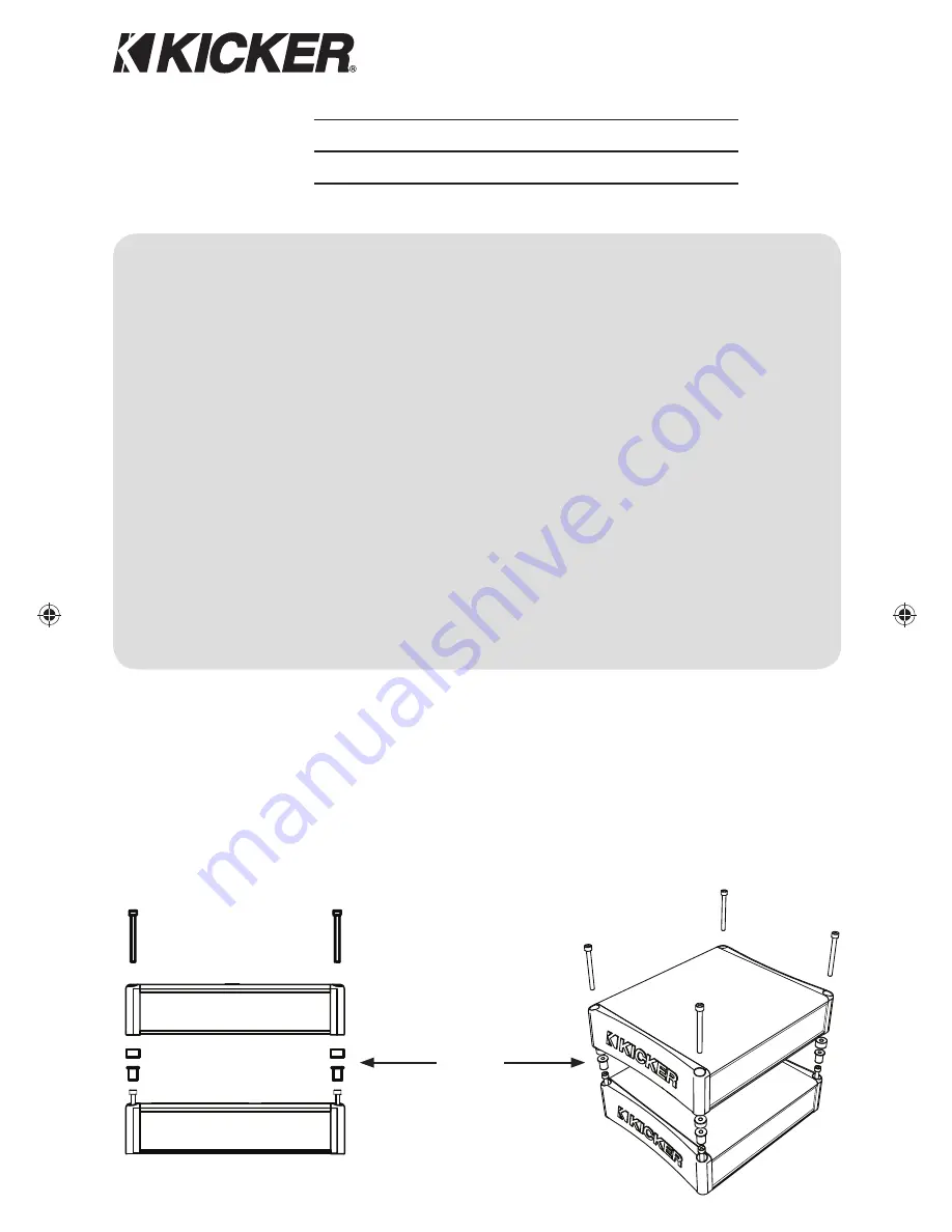 Kicker IX.2-SERIES Owner'S Manual Download Page 2