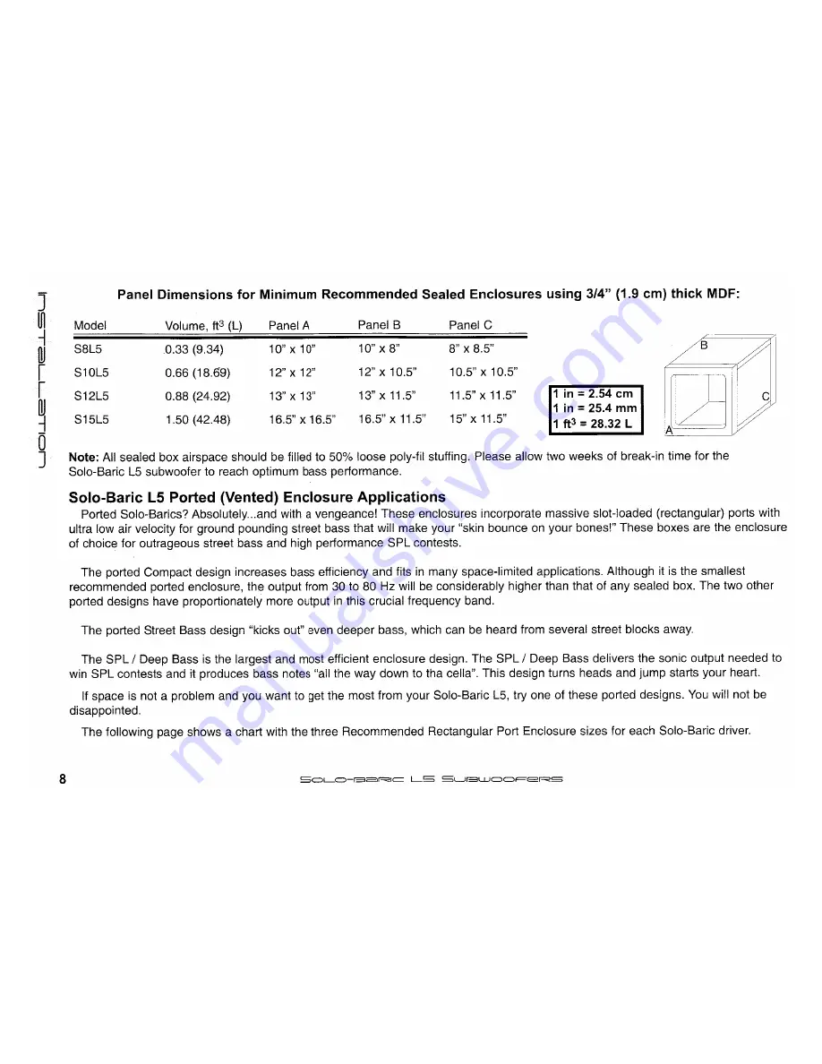 Kicker S12L5 Owner'S Manual Download Page 8