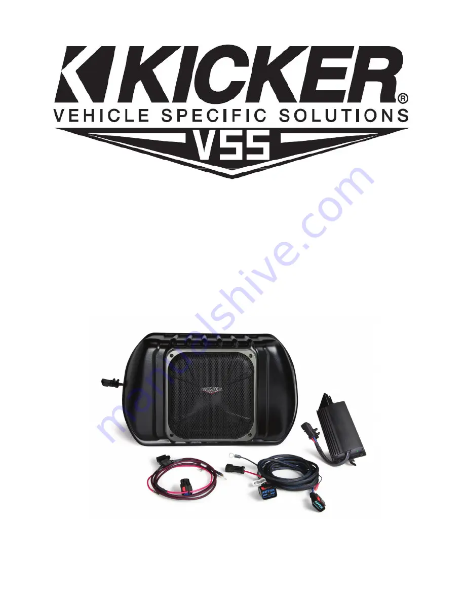 Kicker V55 PWRA207 Manual Download Page 1