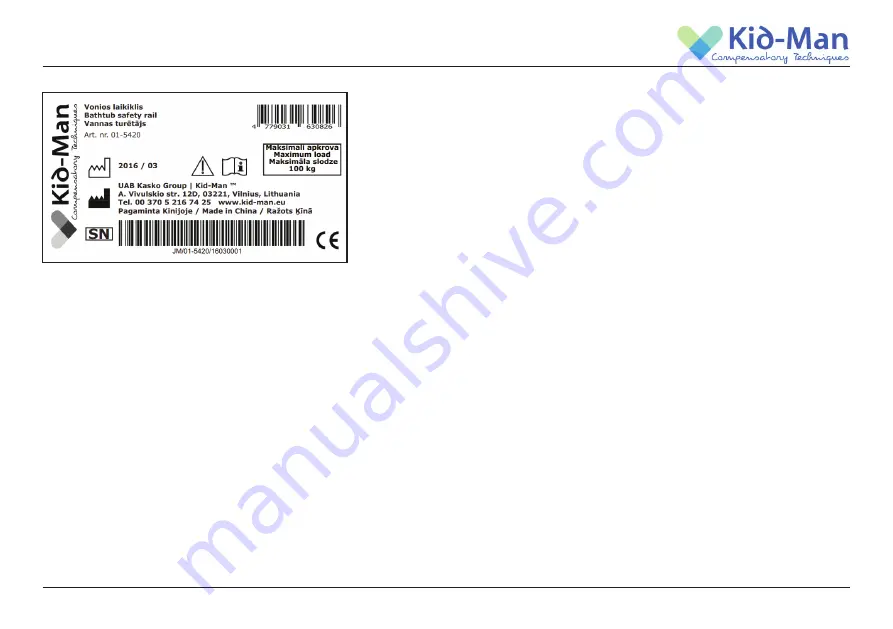 Kid-Man 01-5412 User Manual Download Page 5