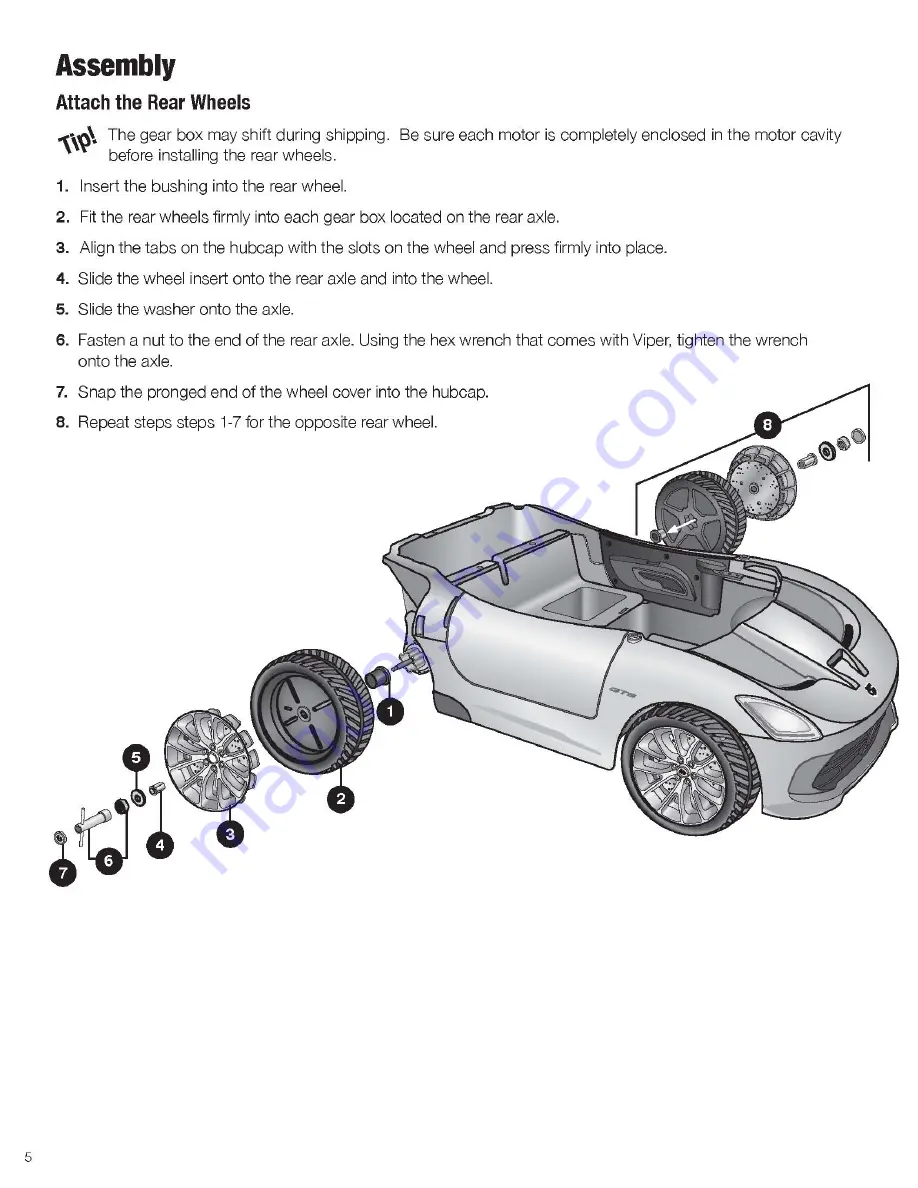 KID Trax SRT Viper KT1124WM Скачать руководство пользователя страница 8