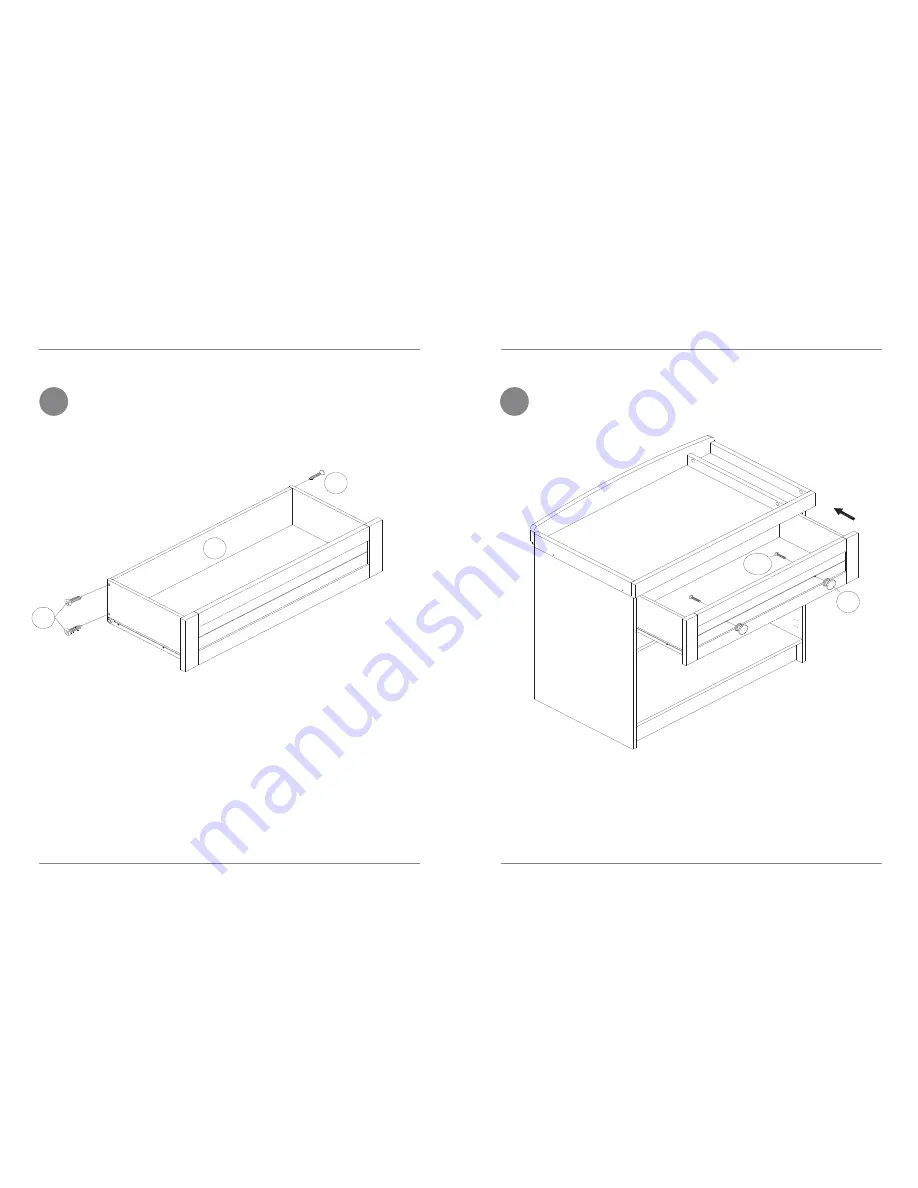 Kiddicare Jessica changer Assembly Instruction Manual Download Page 9