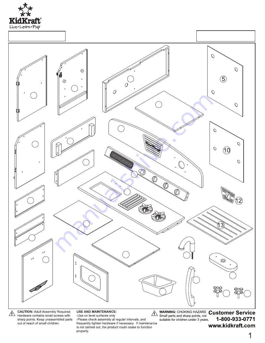 KidKraft 53117B Скачать руководство пользователя страница 1