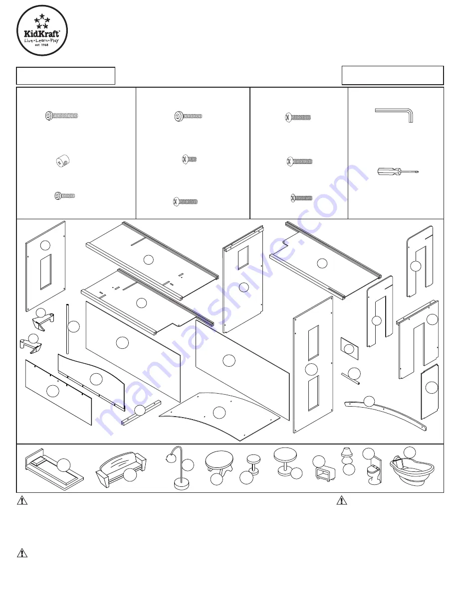 KidKraft 65156 Assembly Instructions Manual Download Page 1