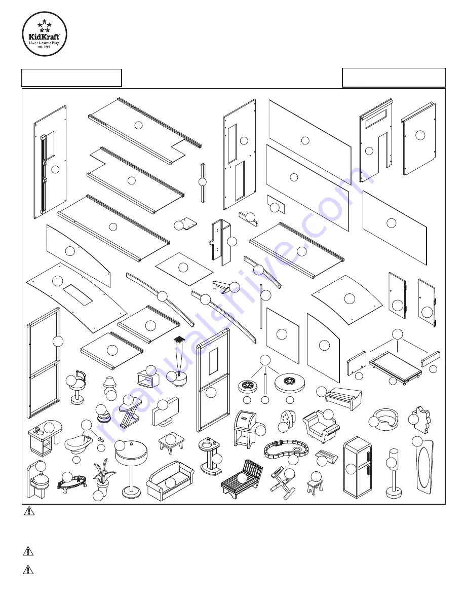 KidKraft 65826 Assembly Instructions Manual Download Page 1