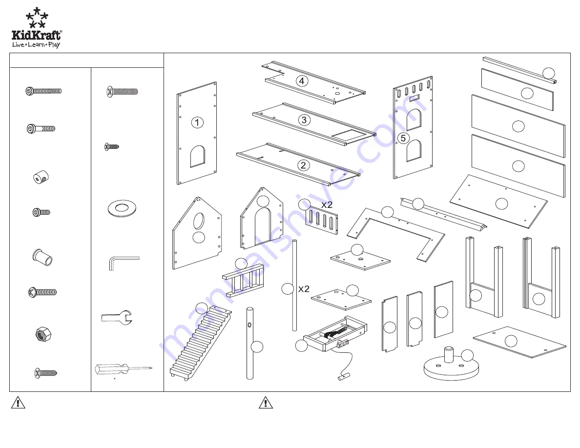 KidKraft Olivia Dollhouse 65040 Скачать руководство пользователя страница 1