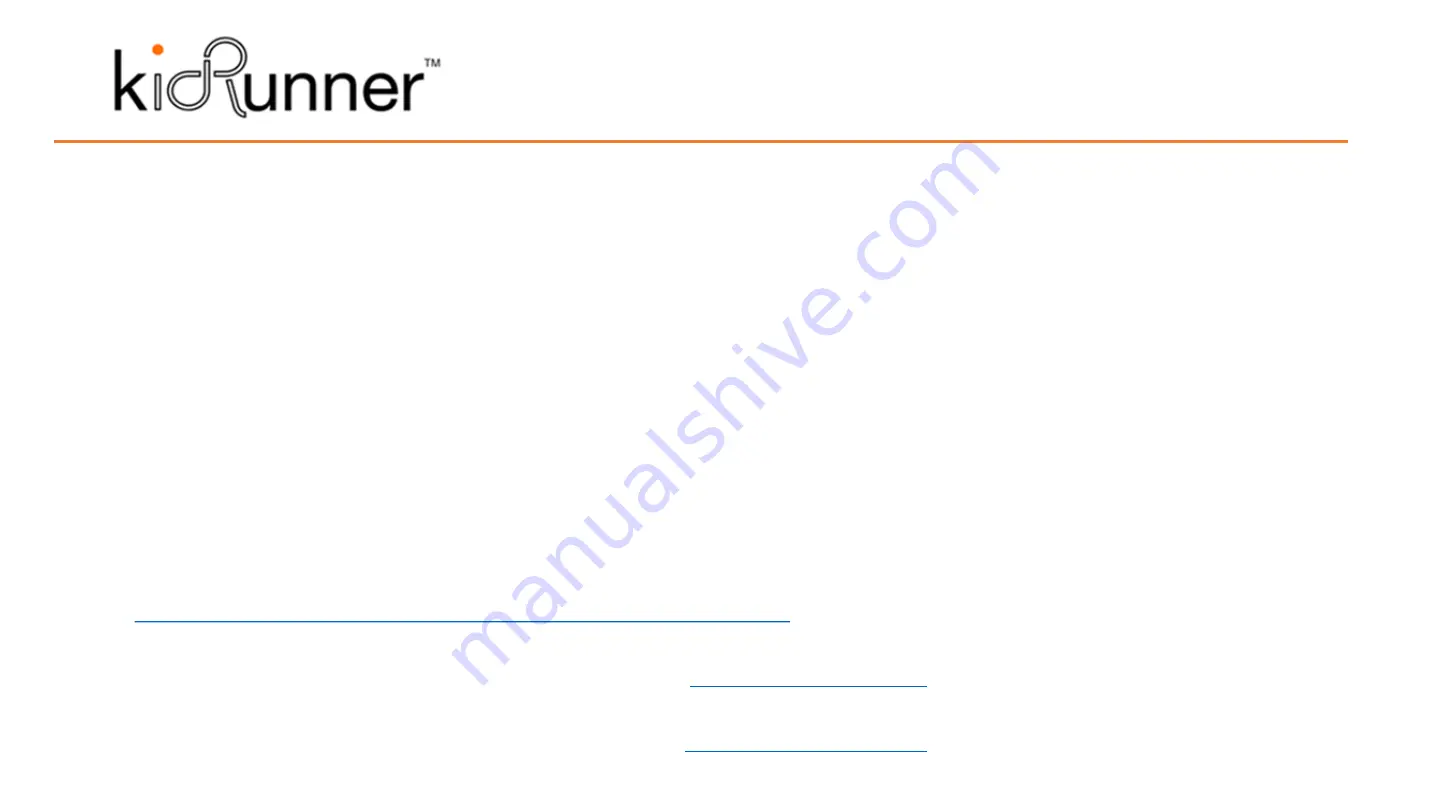 KidRunner RUN Assembly And Tuning Manual Download Page 2