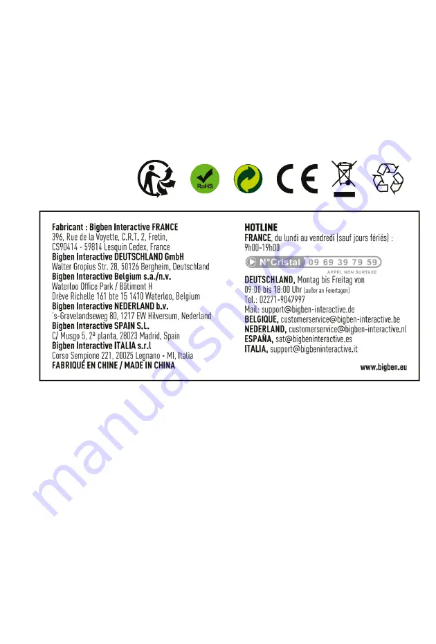 KIDS BIGBEN 3499550385489 Operating Instructions Manual Download Page 33