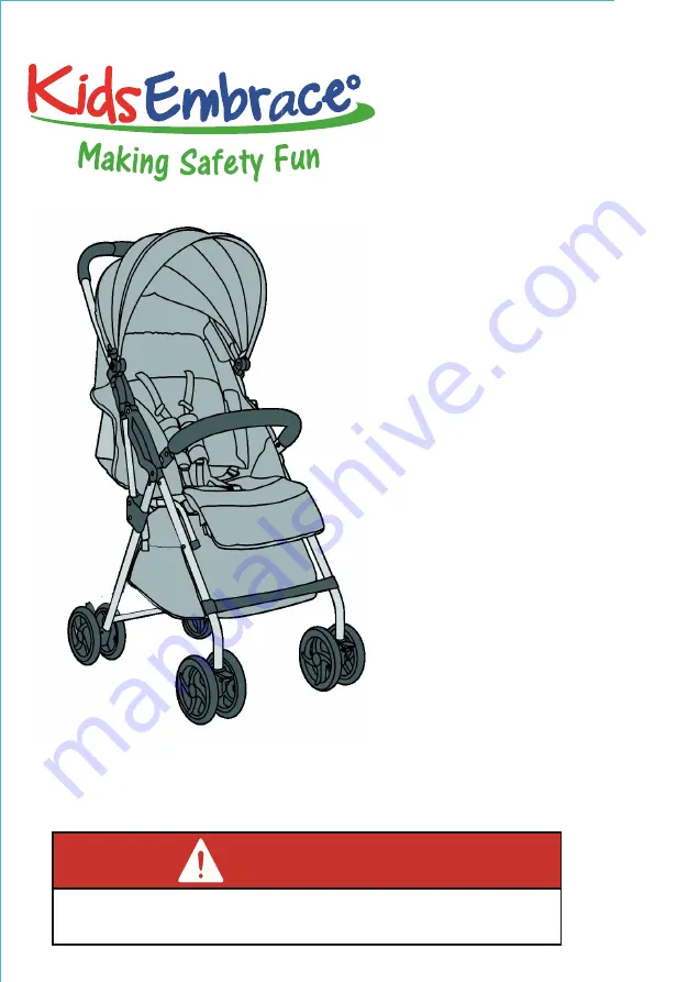 Kids Embrace Deluxe Light Weight Compact Stroller Owner'S Manual Download Page 1