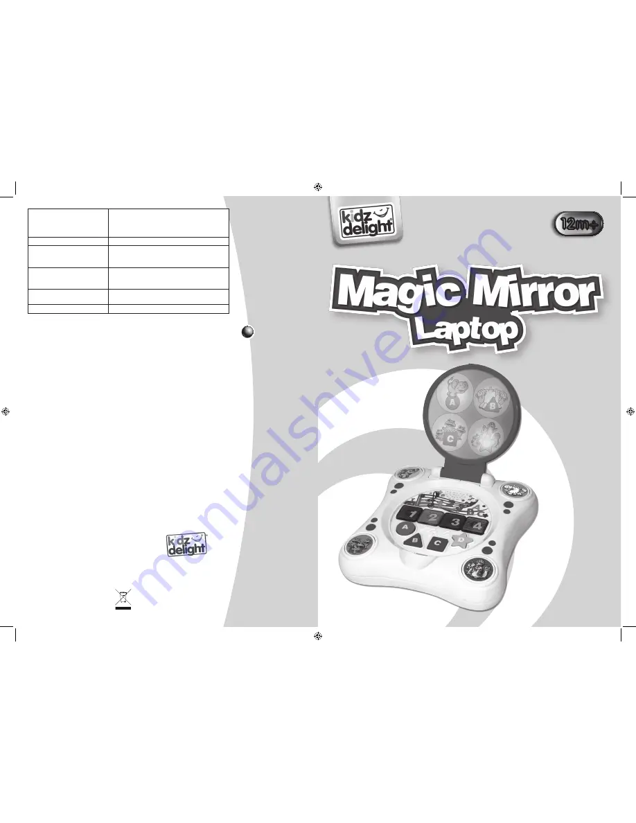 Kidz Delight Magic Mirror Instruction Manual Download Page 1