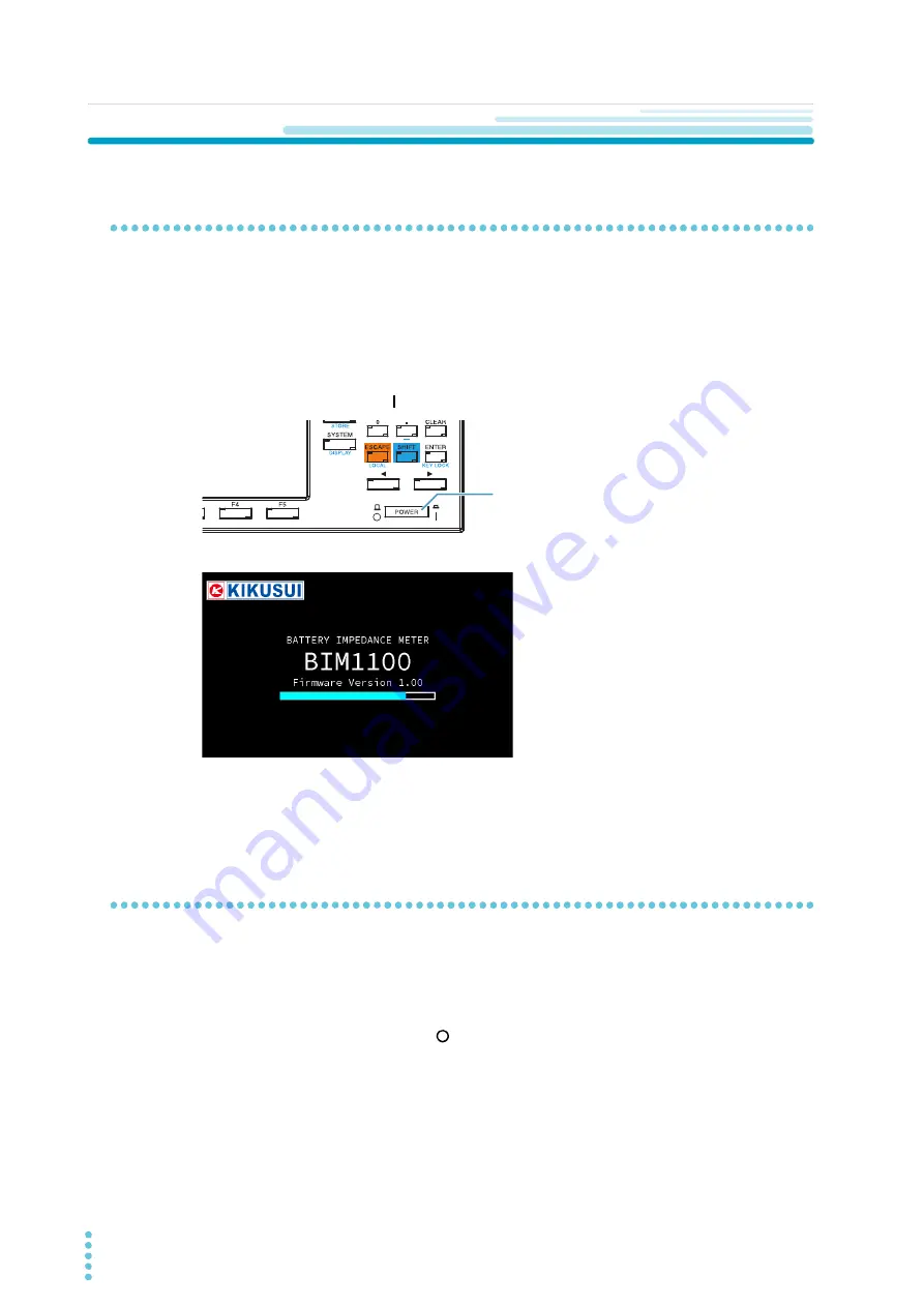 Kikusui BIM1000 Series User Manual Download Page 10