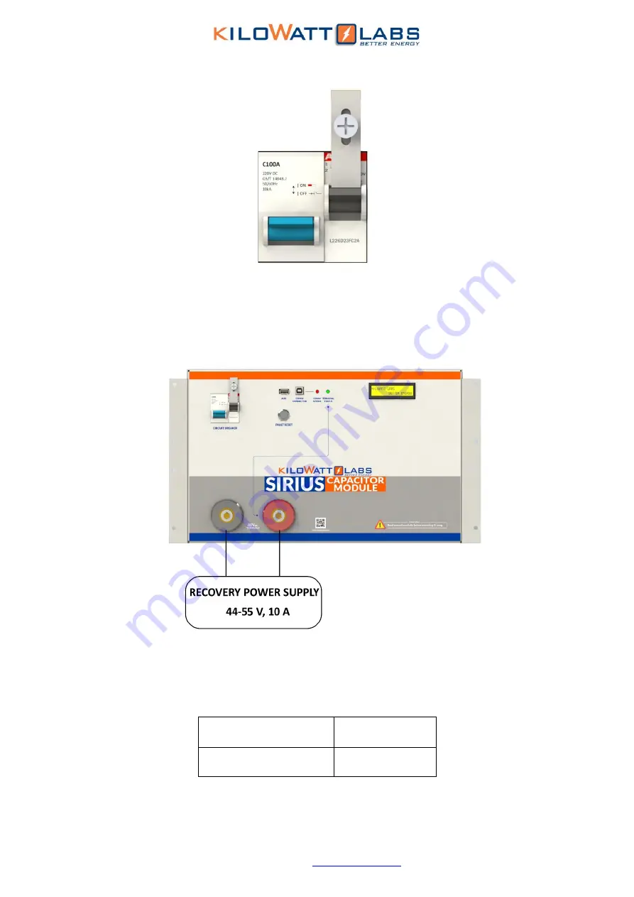 Kilowatt Labs Sirius 3550-48-B-1.7C-TM-SD-A-19G Скачать руководство пользователя страница 22