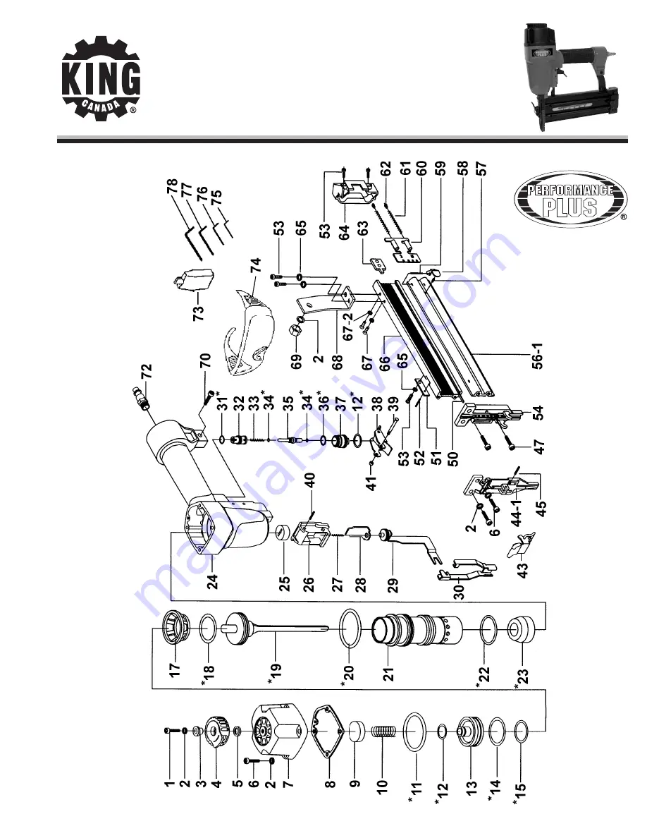 King Canada 8225N Service Manual Download Page 1