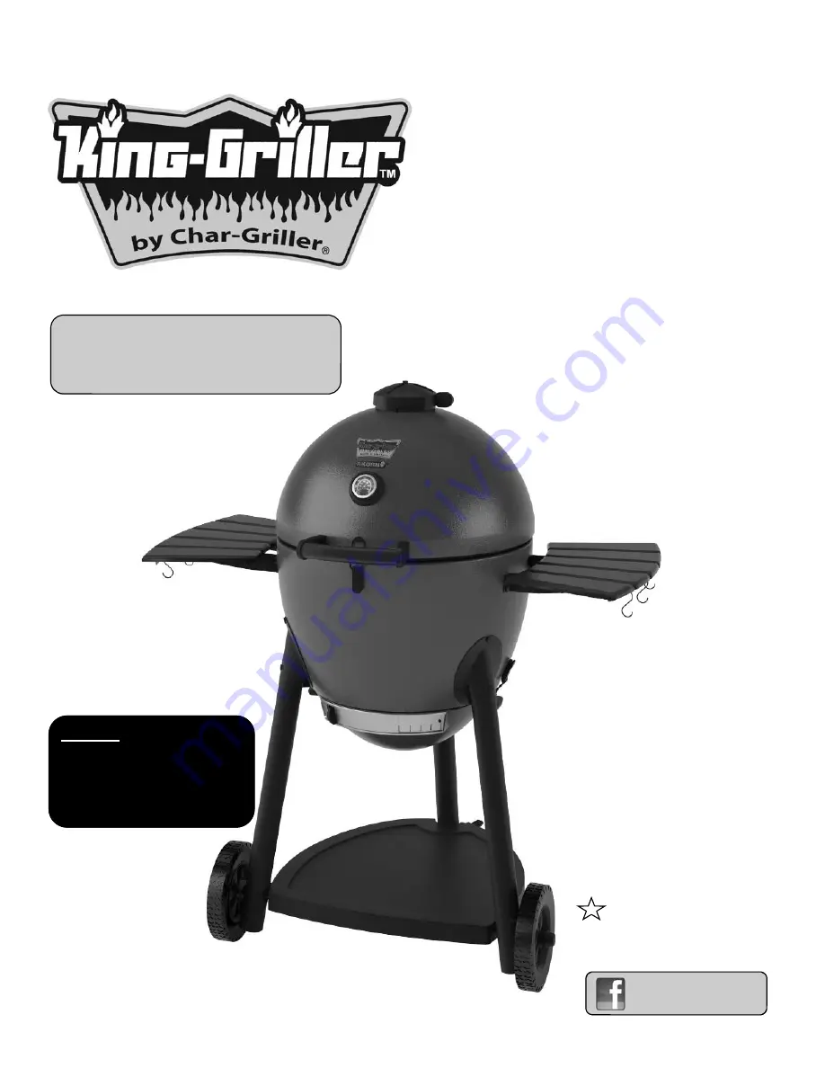 King-Griller 26719 Owner'S Manual Download Page 1