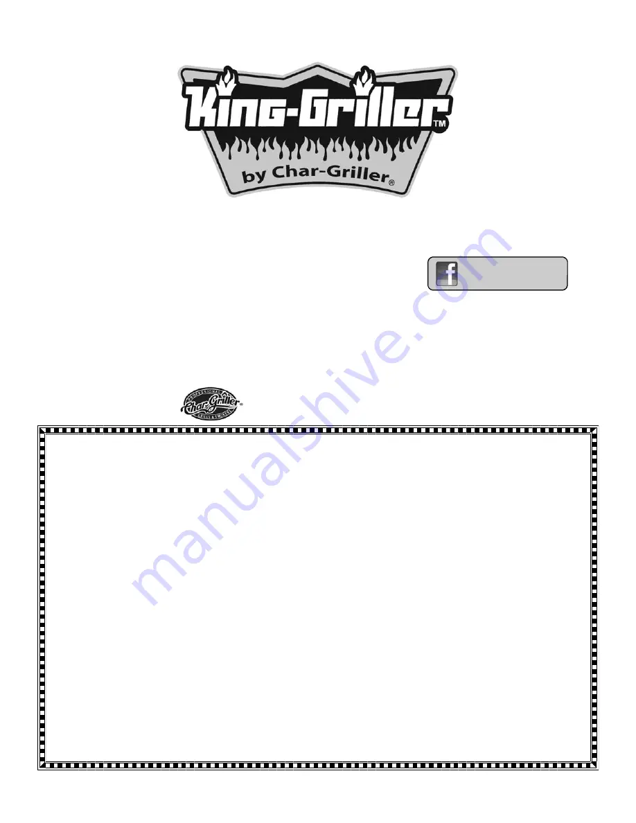 King-Griller 26719 Owner'S Manual Download Page 3