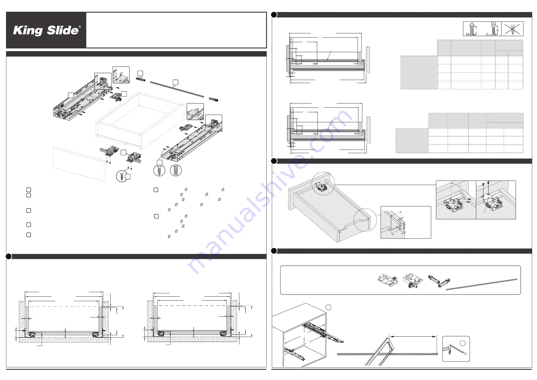 King Slide SIMLEAD 1F85F Installation Instruction Download Page 1