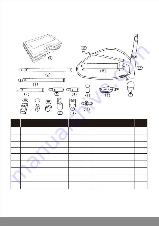 King Tony 9TY120-10 Operation Manual Download Page 5