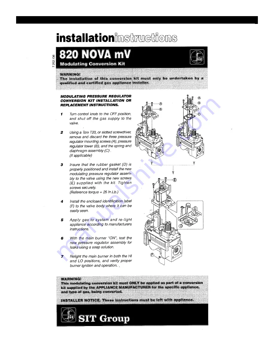 Kingsman MARQUIS BENTLEY ZCV34LP Installation Instructions Manual Download Page 59