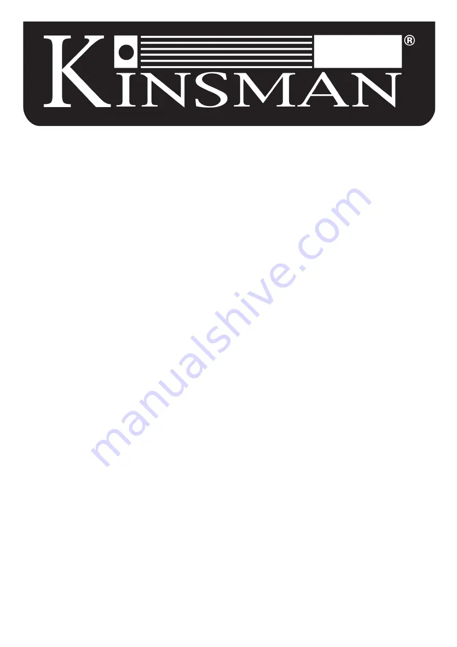 KINSMAN KBA30 Owner'S Manual Download Page 1