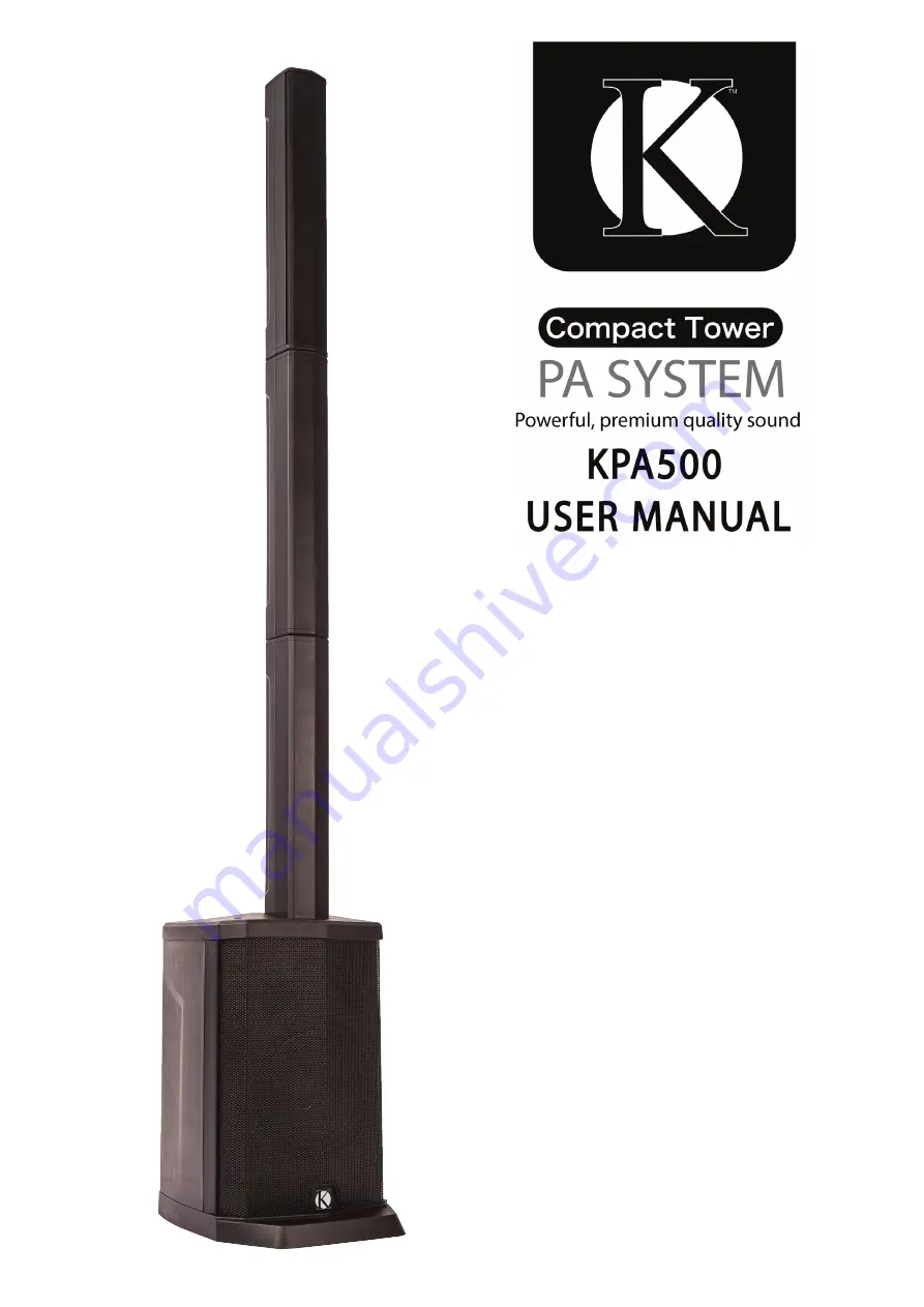 KINSMAN KPA500 User Manual Download Page 1