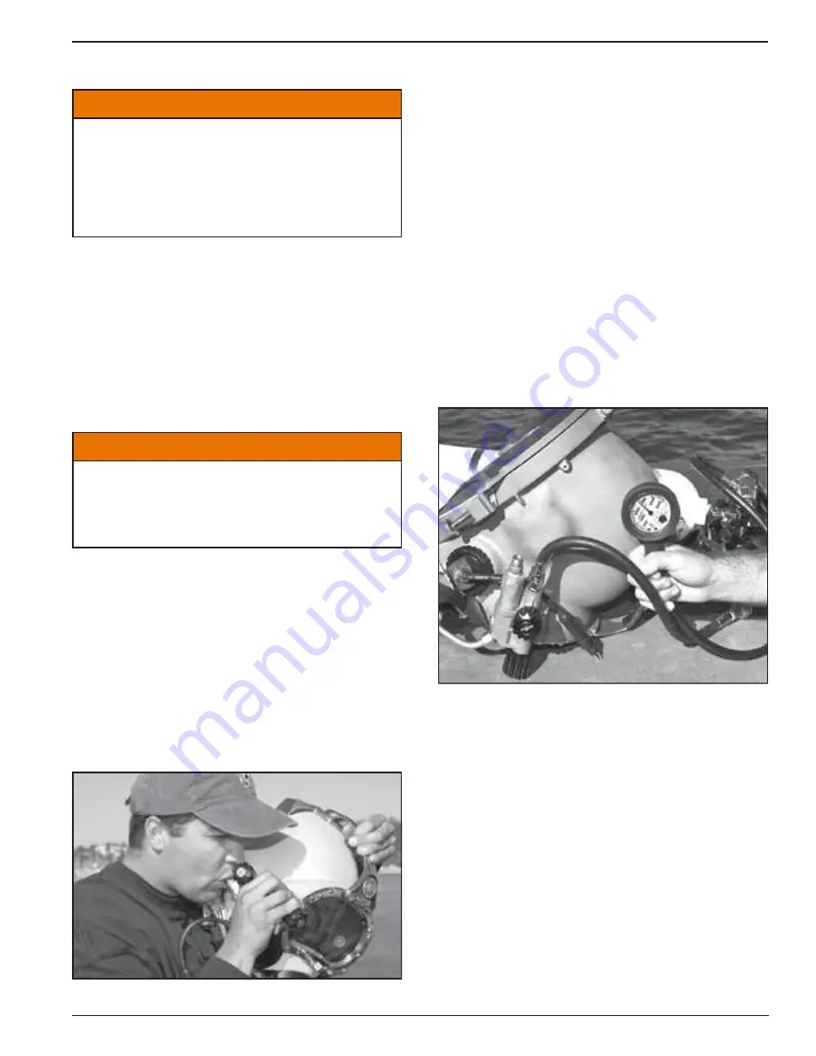 Kirby Morgan One Way Valve Quick Start Manual Download Page 3