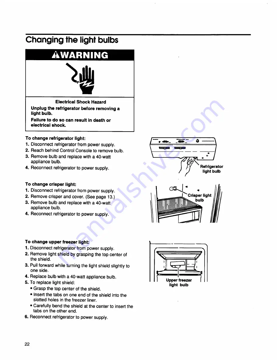 KitchenAid 2194692 Use And Care Manual Download Page 22