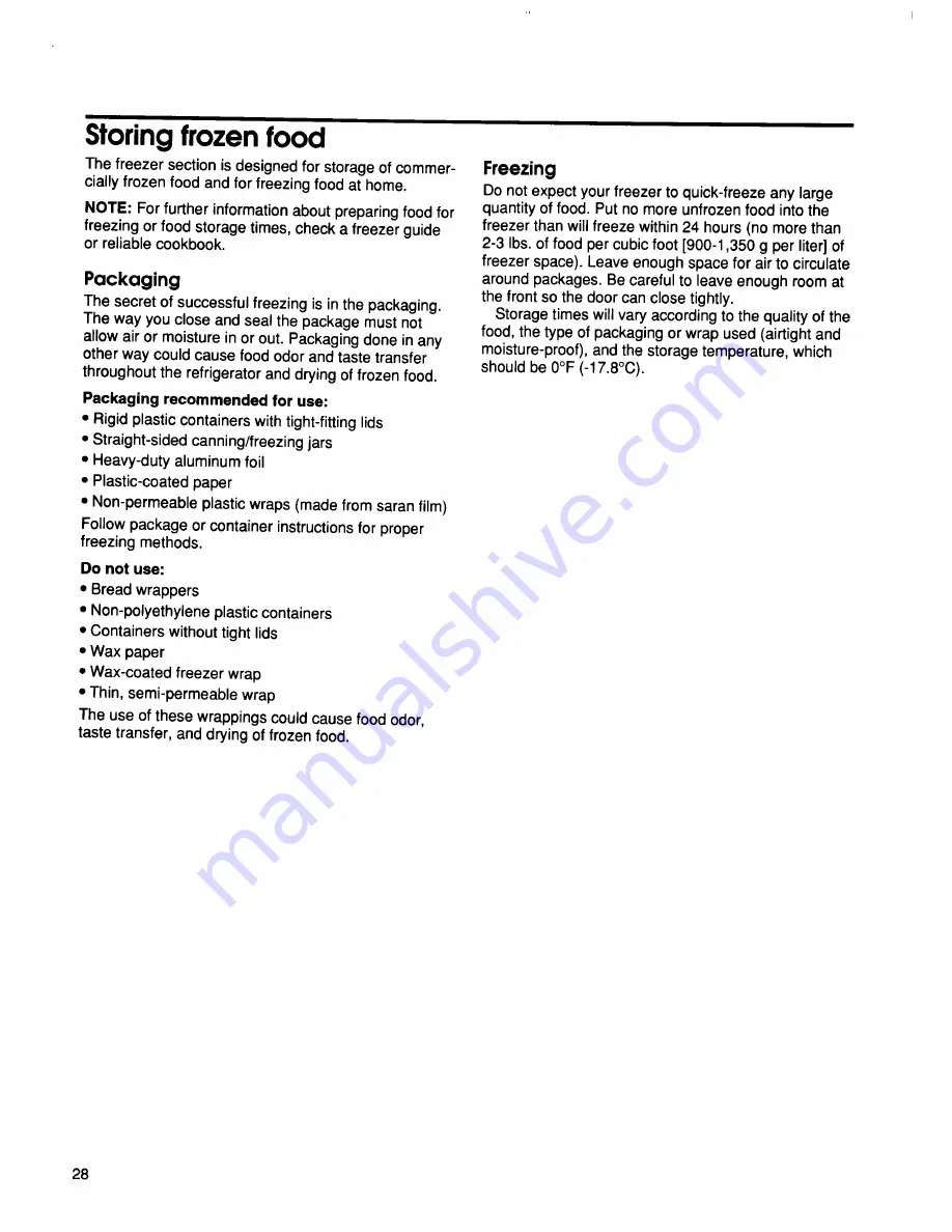 KitchenAid 2194692 Use And Care Manual Download Page 28